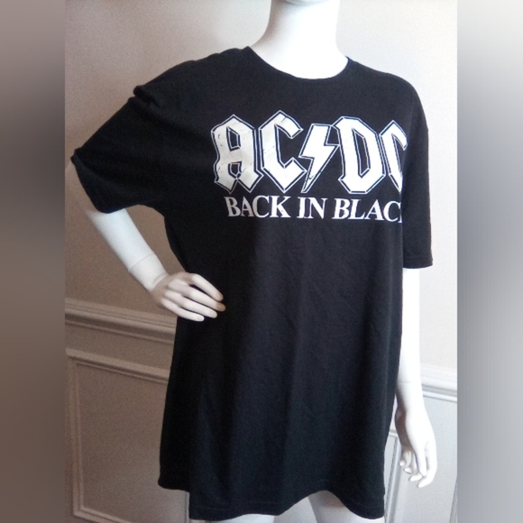 Men's AC/DC Black Graphic T-Shirt, Size Large - Picture 5 of 9